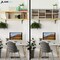 Adiroffice White, MDF Wood, 11.8 in W, 16.3 in L, 39.3 in D ADI500-24-WHI-MK - alternate 5
